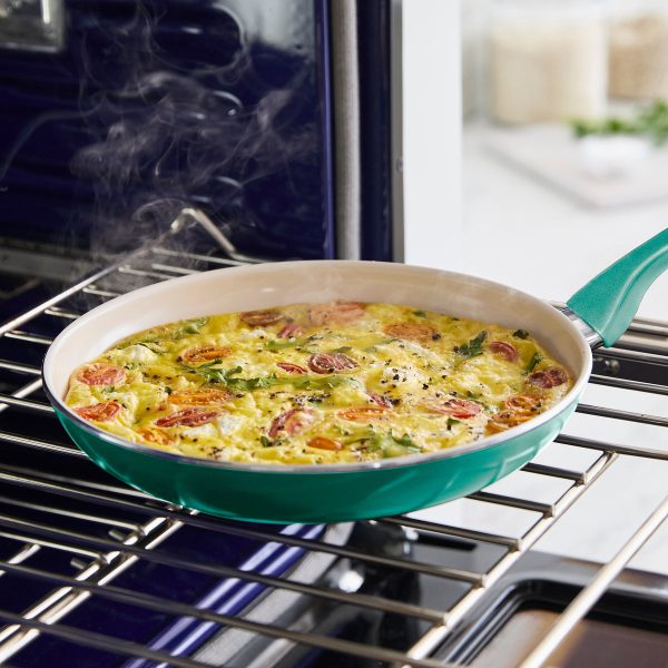 Rio Ceramic Nonstick 8  Frypan with Spatula | Turquoise Supply - Image 4