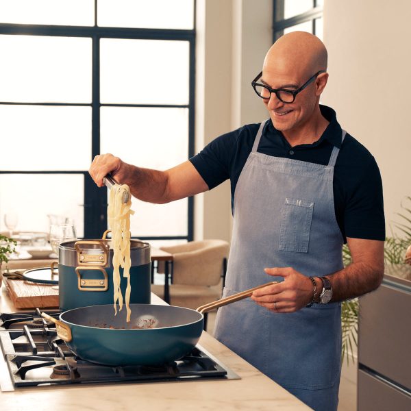 Stanley Tucci™ Ceramic Nonstick 4-Quart Saucepan with Lid | Venetian Teal Online Sale - Image 3