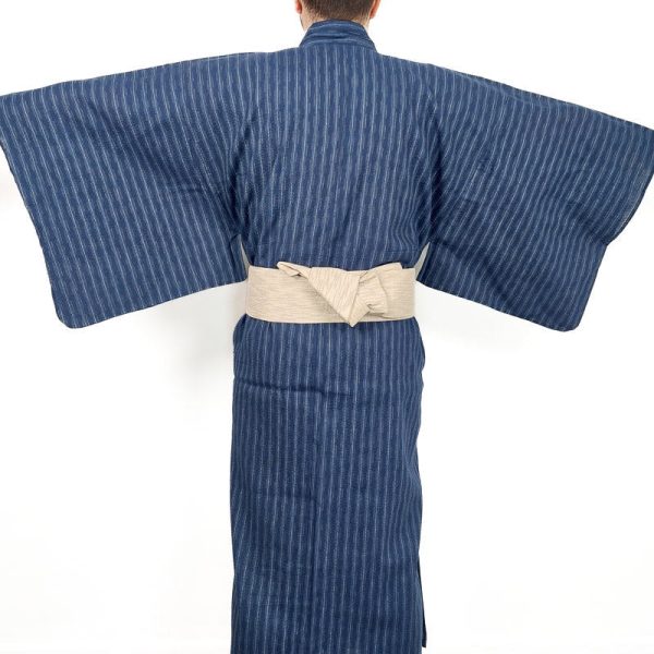 Blue Striped Yukata Sale - Image 5