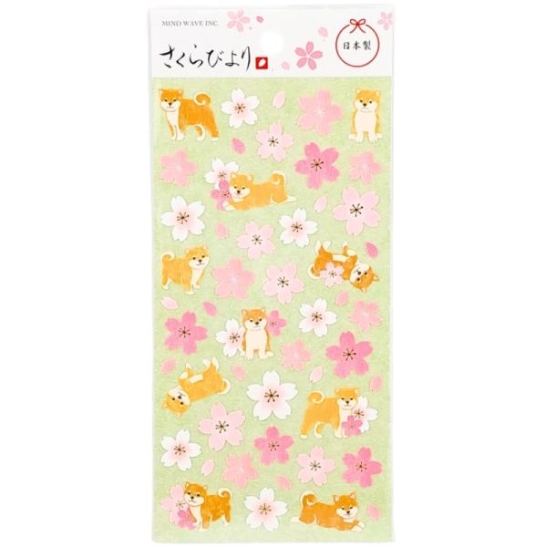 Japanese Stickers -Sakura Shiba Inu Online