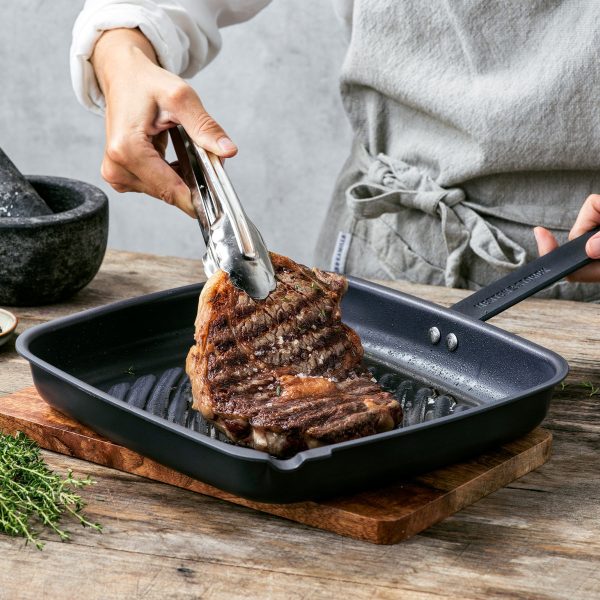 Merten & Storck Carbon Steel 11  Square Grill Pan Cheap - Image 4