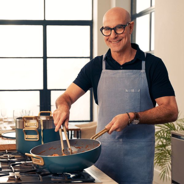 Stanley Tucci™ Ceramic Nonstick 11-Piece Cookware Set with the Tucci Cookbook | Venetian Teal Online Sale - Image 2