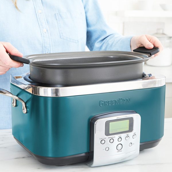 Elite 6-Quart Slow Cooker | Deep Teal For Discount - Image 5