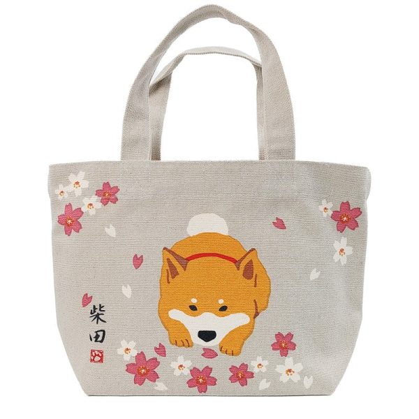 Shiba Sakura Lunch Bag Online now