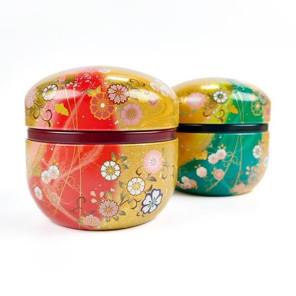 Set of 2 Round Tea Canisters For Cheap - Image 2