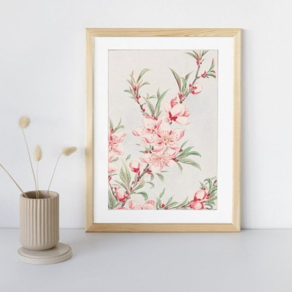 Japanese Block Print - Peach Blossom on Sale - Image 2