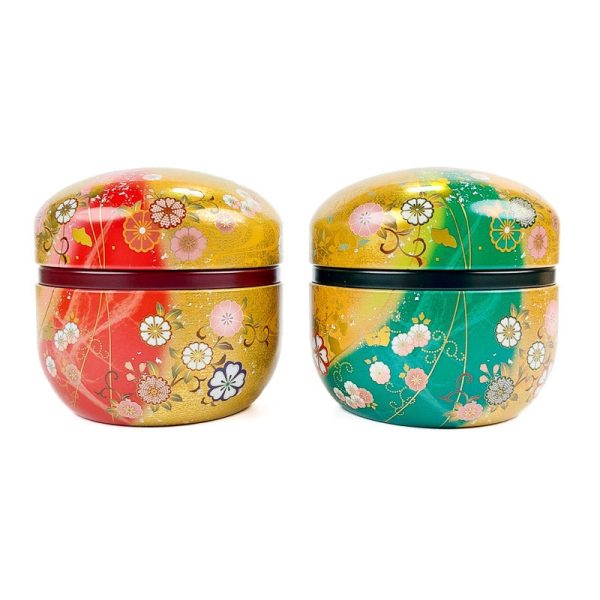 Set of 2 Round Tea Canisters For Cheap