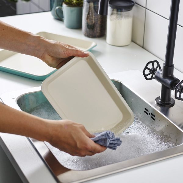 GreenLife Ceramic Nonstick 9  x 7  Cookie Sheet Set For Sale - Image 4