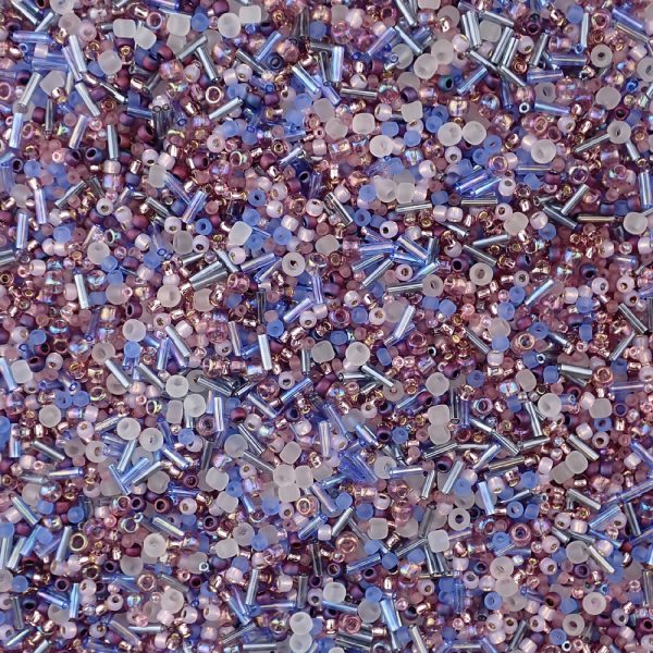 Toho Japanese Seed Beads, Mixed Shapes & Sizes, Purple Lilac Mix, 20 grams Sale